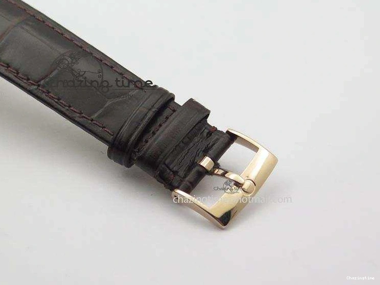 0225 De Ville MK 1:1 Best Edition RG Blue Dial On Black Leather Asian Seagull T1701 (Sec@6) FastDry 8235